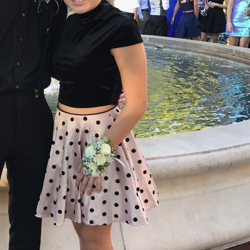 Polka dot two piece